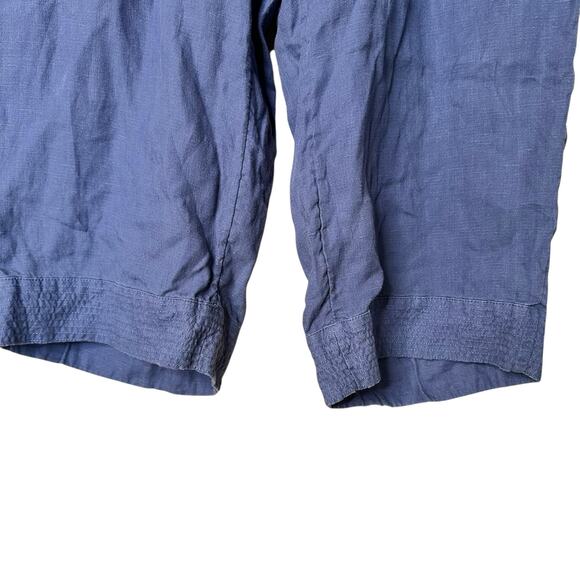 J.Jill Pure Jill 100% Linen Blue Crop Casual Pants Sz 2X Classic Boho Lagenlook - Picture 7 of 9